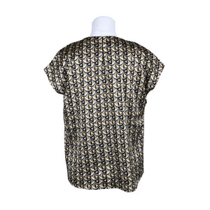 Unisex Kaffe - Short-sleeved blouse, size 36 - Beige (2)
