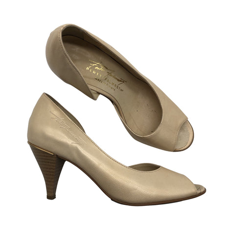 Unisex Pertti Palmroth - Open toe high heel shoes, size 38 - Beige ()