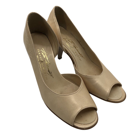 Unisex Pertti Palmroth - Open toe high heel shoes, size 38 - Beige (2)