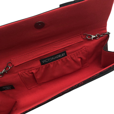 Unisex Victoria Delef - Evening bag, size Mini - Wine red (2)