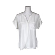 Unisex Milano Italy - Short-sleeved blouse, size 40 - White ()