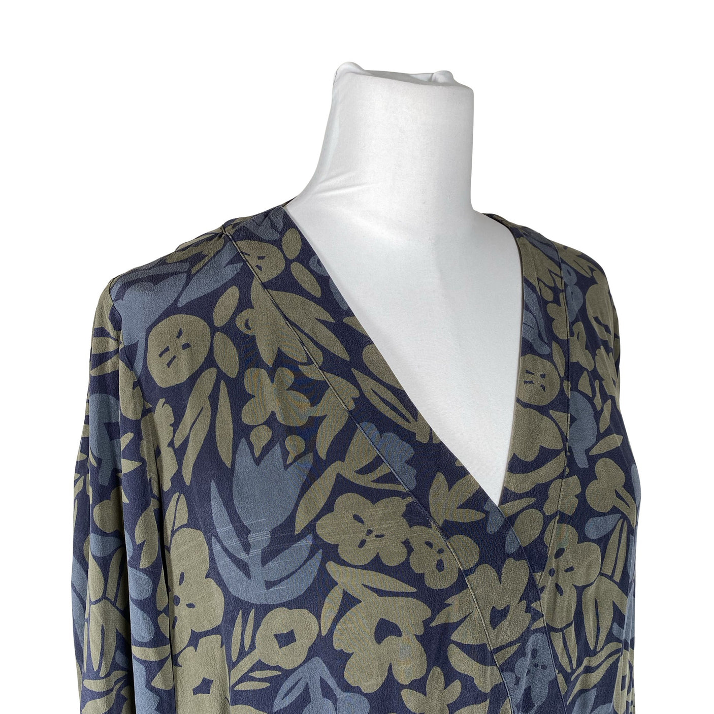Unisex R-collection - Schiffon dress, size 40 - Blue (3)