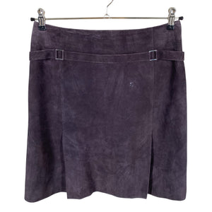 Unisex Anne Klein - Leather skirt, size 38 - Violet (1)
