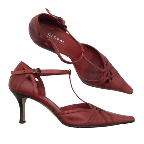 Unisex Global - High heels, size 39 - Red ()