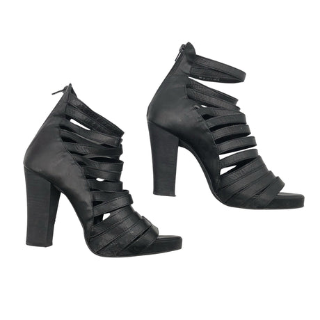 Unisex Bianco - Heeled sandals, size 39 - Black ()
