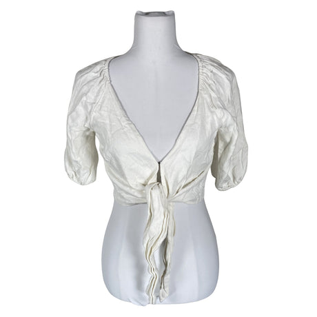 Unisex Abercrombie&Fitch - Short-sleeved blouse, size 34 - White ()