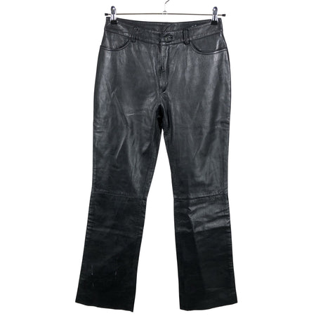 Unisex Bugatti - Leather pants, size 38 - Black ()