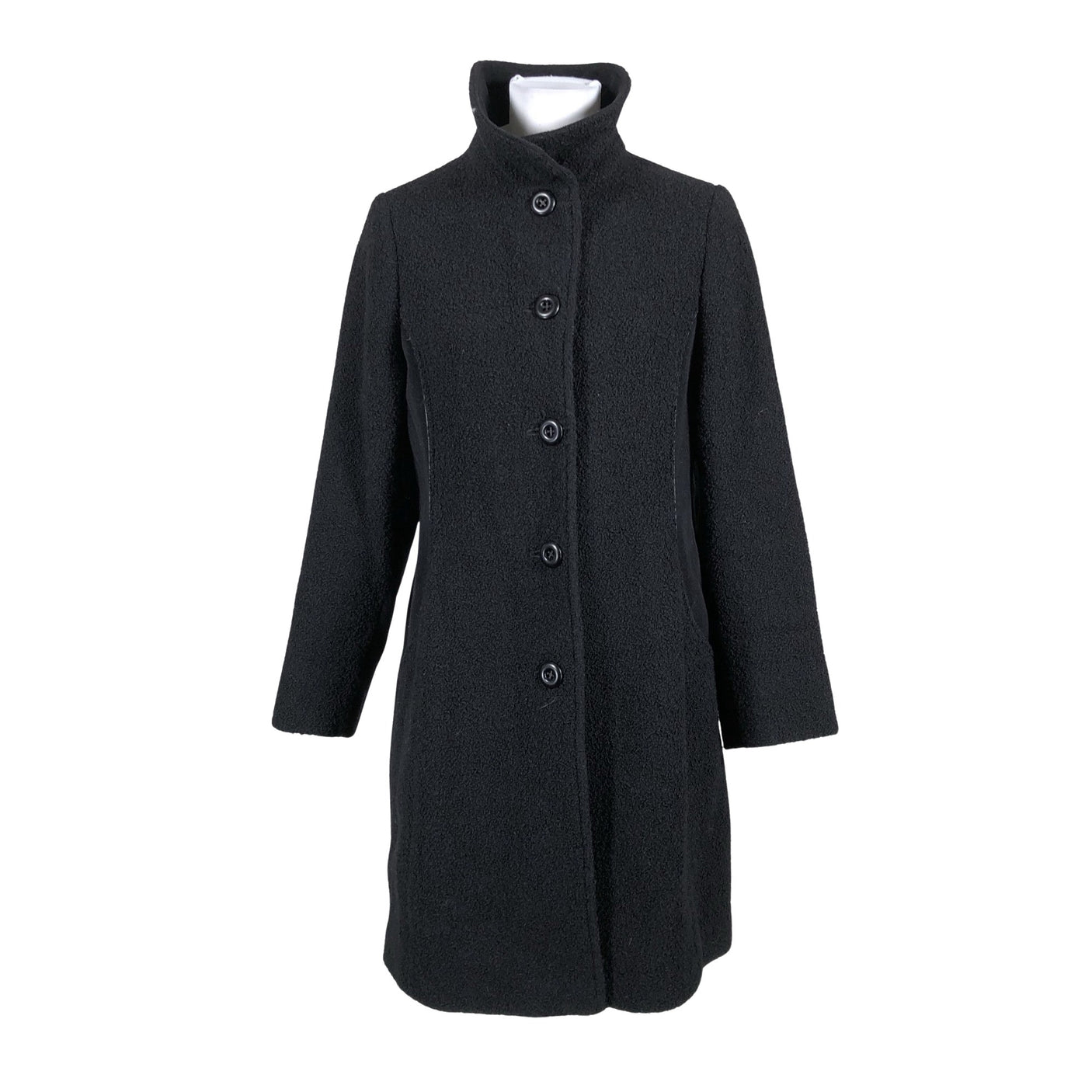 Unisex Scandinavian Look - Wool coat, size 38 - Black (1)