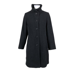 Unisex Scandinavian Look - Wool coat, size 38 - Black (1)