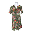 Unisex s.Oliver - Schiffon dress, size 36 - Green ()