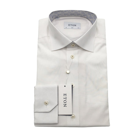 Unisex Eton - Collared shirt, size M - White ()