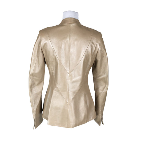 Unisex Friitala - Leather jacket, size 36 - Beige (2)