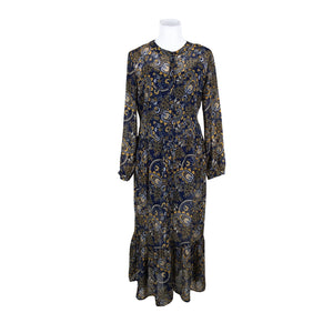 Unisex Fransa - Schiffon dress, size 38 - Blue (1)