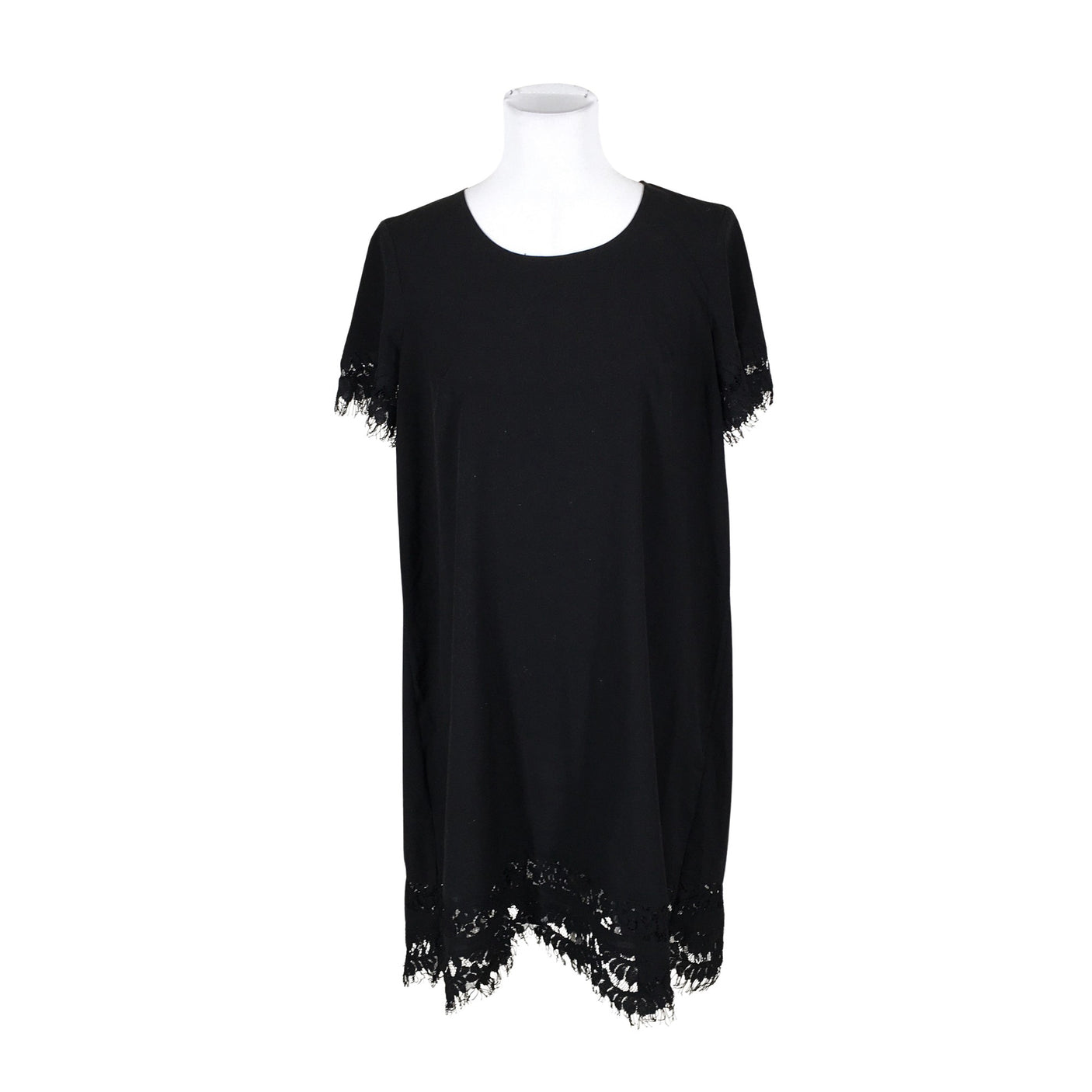 Unisex French Connection - Schiffon dress, size 36 - Black (1)