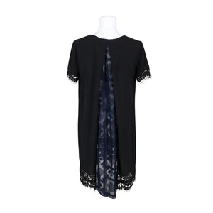 Unisex French Connection - Schiffon dress, size 36 - Black (2)