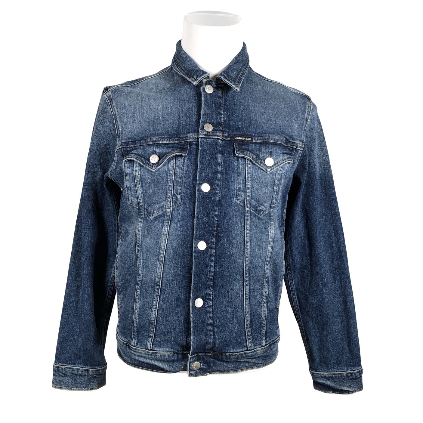 Unisex Calvin Klein Jeans - Denim jacket, size S - Blue (1)