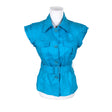 Unisex Vilderson - Short-sleeved blouse, size 38 - Turquoise ()