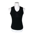 Unisex Taifun - Tricot tank top, size 36 - Black ()
