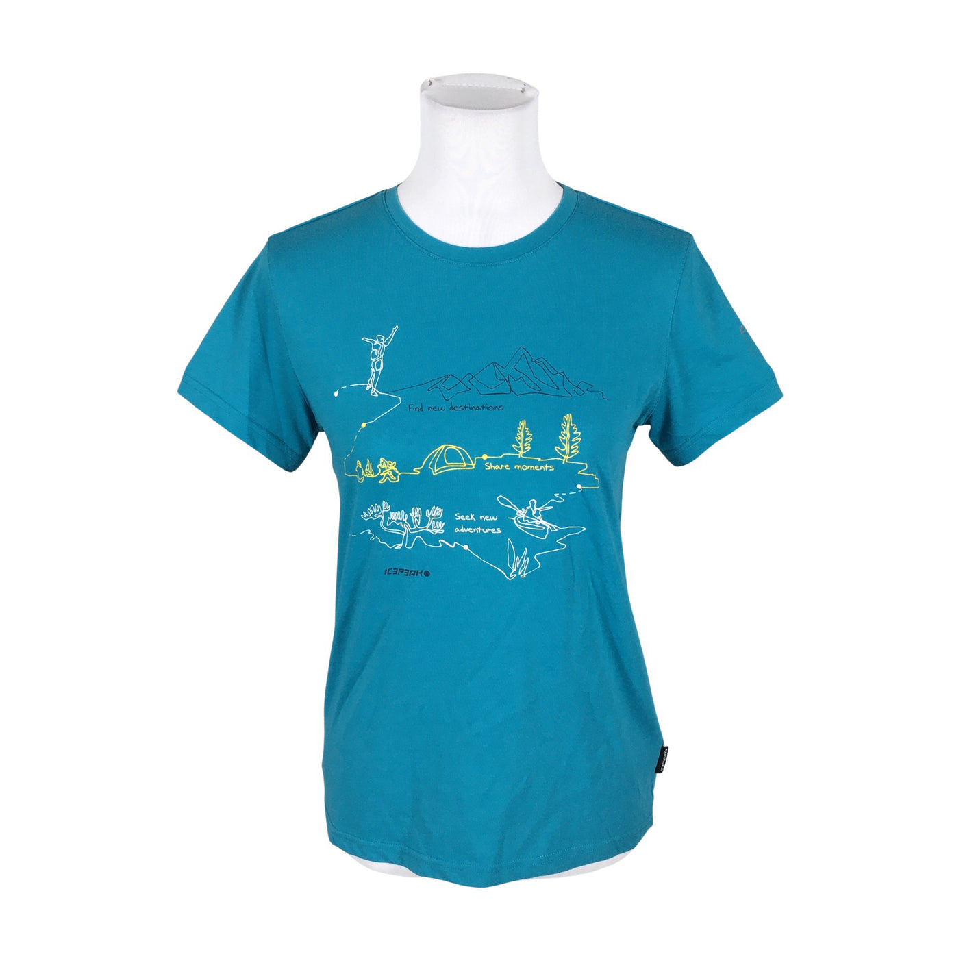Unisex Icepeak - T-shirt, size 36 - Turquoise (1)