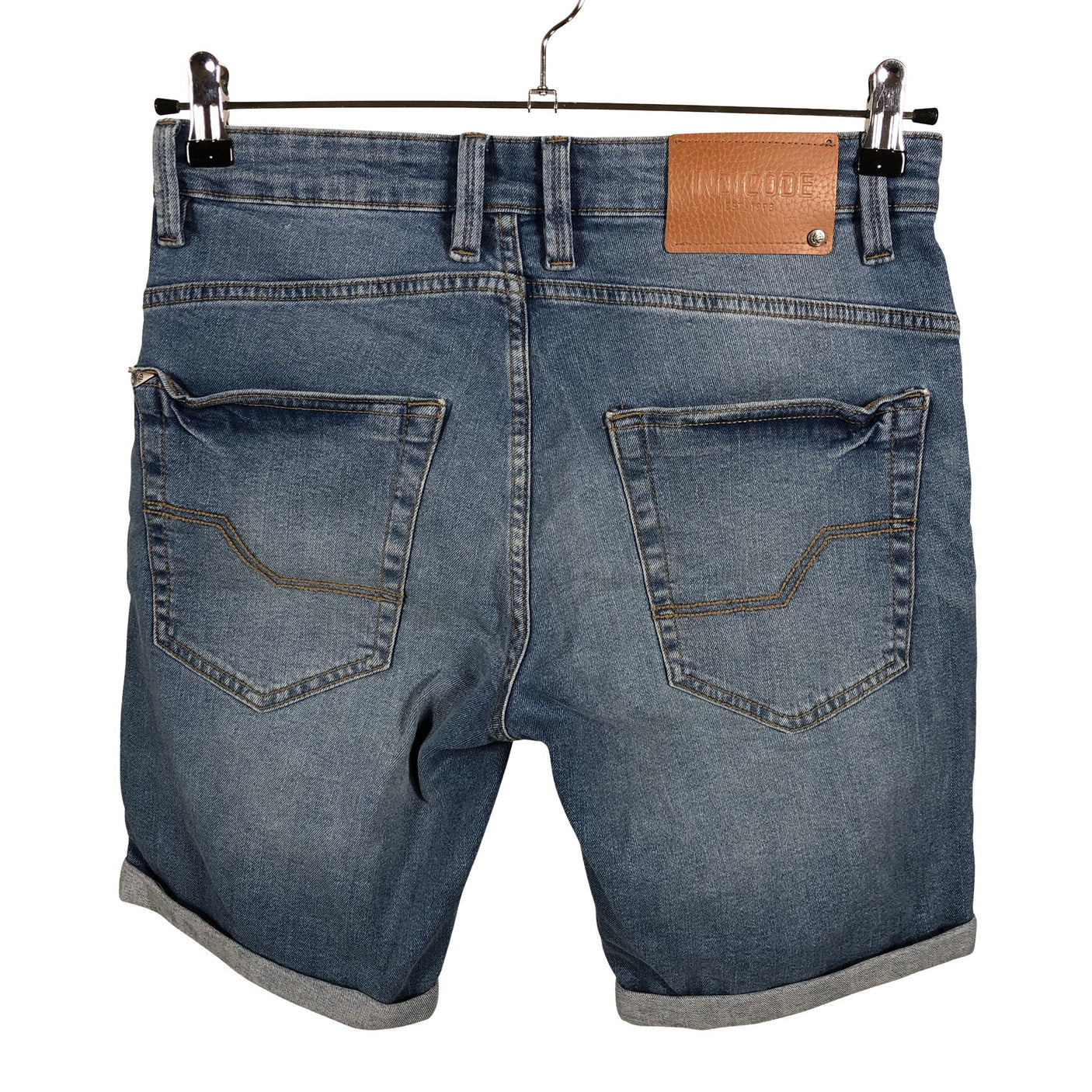 Unisex Indicode - Denim shorts, size S - Blue (2)