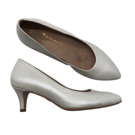 Unisex Tamaris - High heels, size 38 - White ()