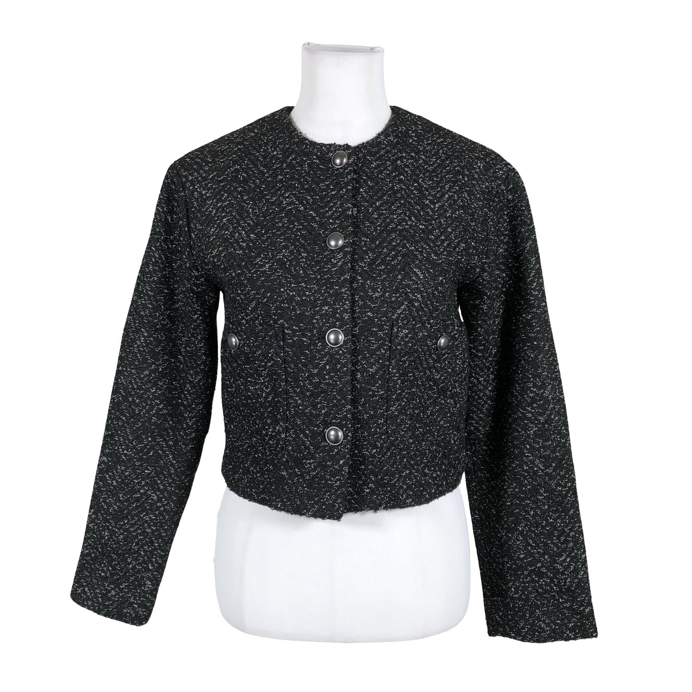 Unisex Lindex - Wool coat, size 34 - Black (1)