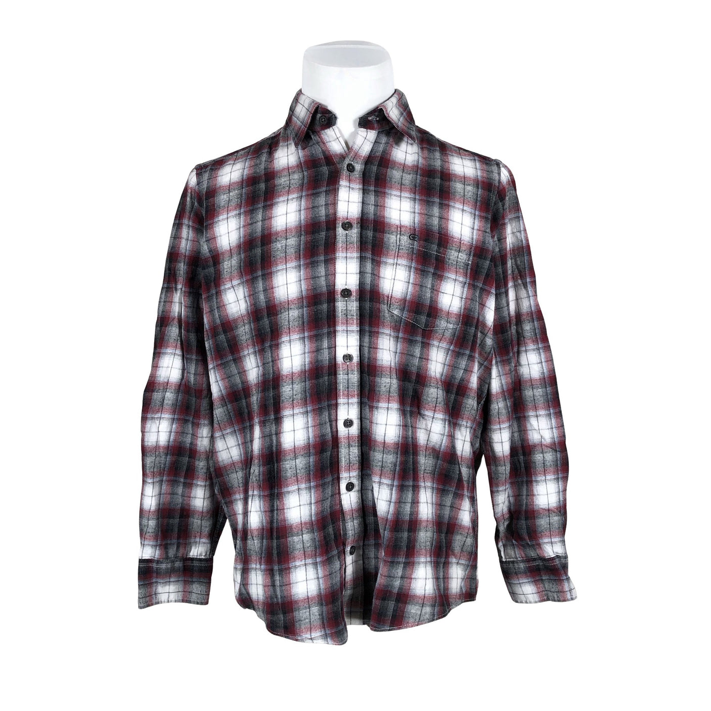 Unisex Casa Moda - Flannel shirt, size L - Wine red (1)