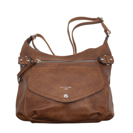 Unisex David Jones - Shoulder bag, size Midi - Brown ()