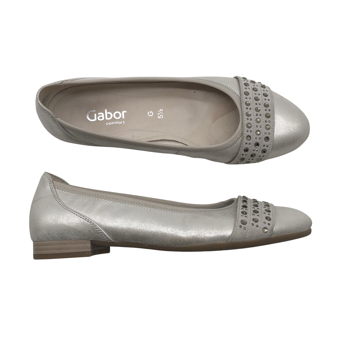 Unisex Gabor - Ballerinas, size 38 - Beige (1)