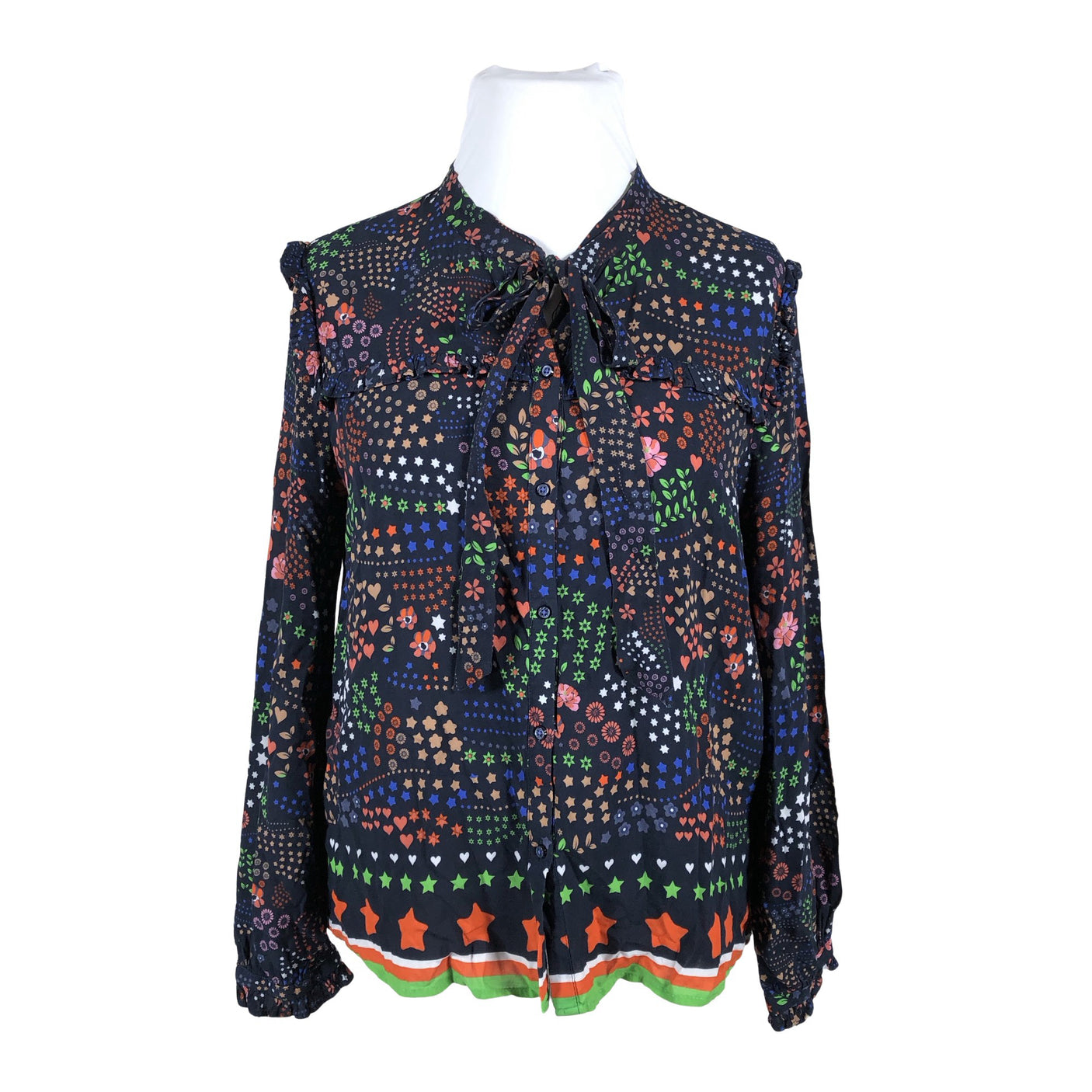 Unisex Emily Van Den Bergh - Short-sleeved blouse, size 42 - Blue (1)