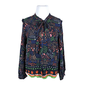 Unisex Emily Van Den Bergh - Short-sleeved blouse, size 42 - Blue (1)