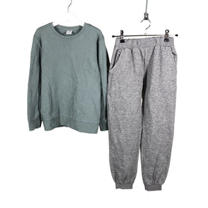 Unisex Lindex - Sweatshirt and pants set, size 134 - 140 - Gray (1)
