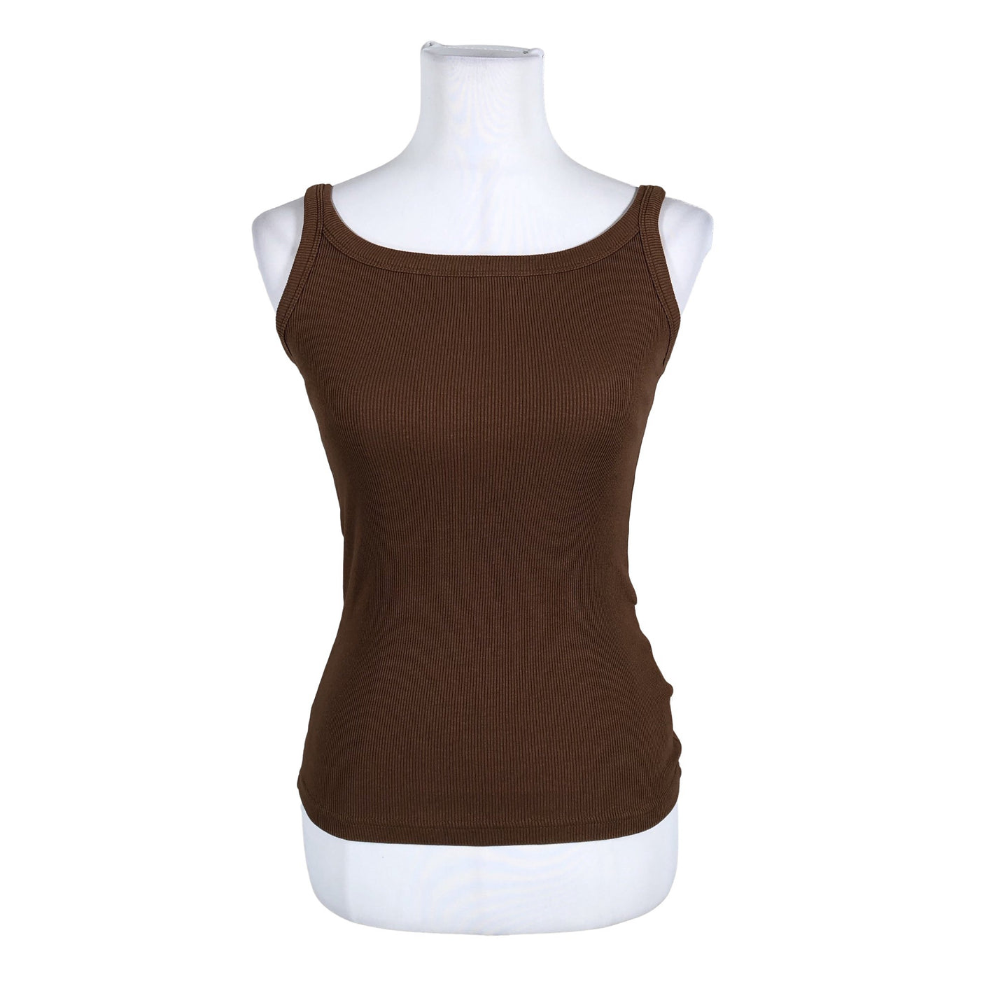 Unisex Kaffe - Tricot tank top, size 34 - Brown (1)