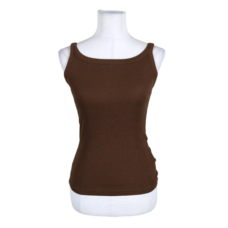 Unisex Kaffe - Tricot tank top, size 34 - Brown ()