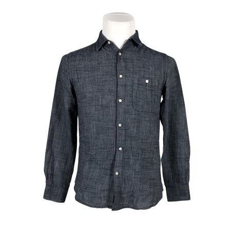 Unisex Knowledge Cotton Apparel - Collared shirt, size S - Blue ()