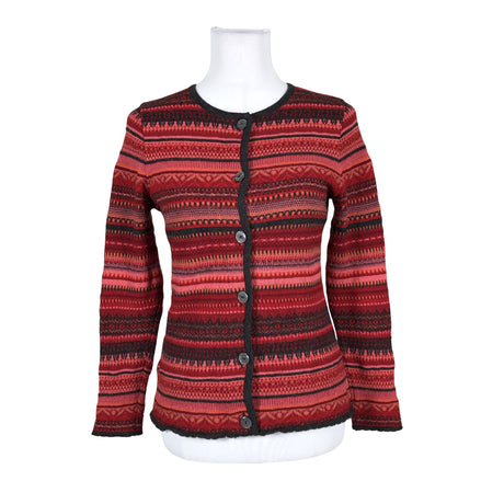 Unisex Peruvian - Cardigan, size 34 - Red ()