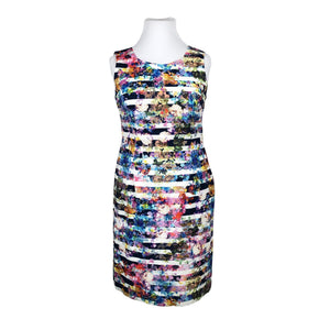 Unisex Mosaic - Sheath dress, size 44 - Blue (1)