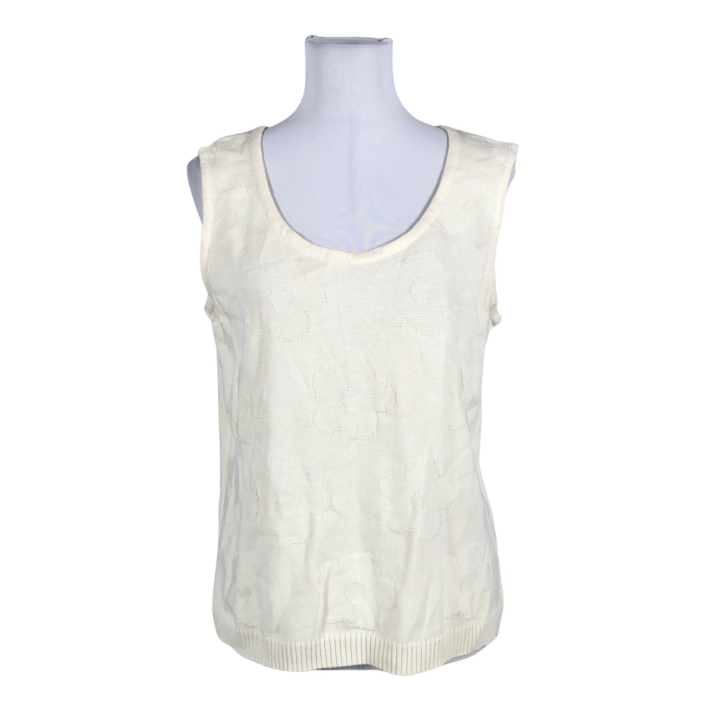 Unisex Anne Linnonmaa - Knit vest, size 40 - Natural white (1)