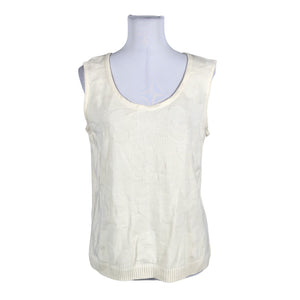 Unisex Anne Linnonmaa - Knit vest, size 40 - Natural white (1)