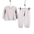 Unisex Petit Bateau - Sweatshirt and pants set, size 104 - 110 - White ()