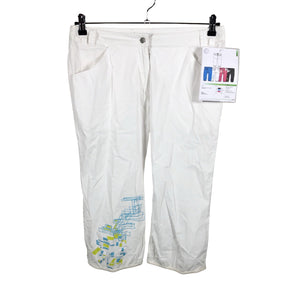 Unisex Peperoni - Capri pants, size 38 - White (1)
