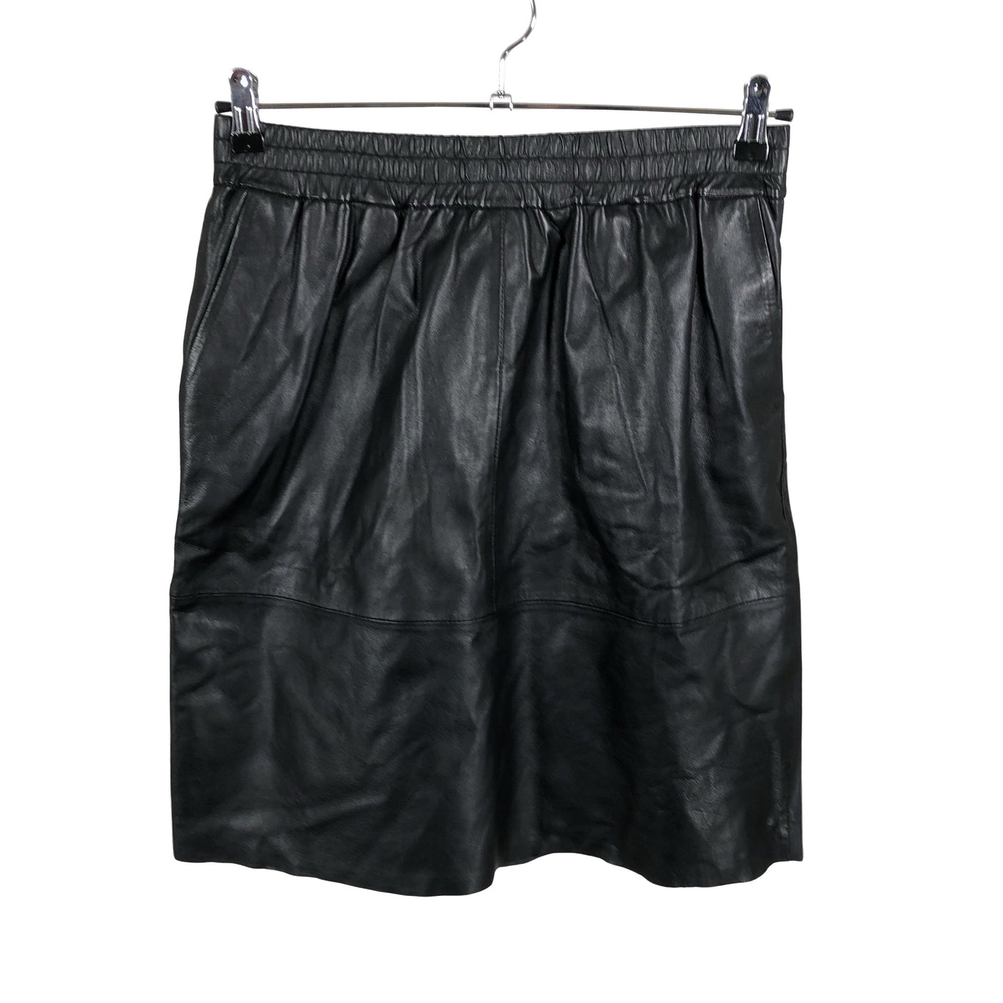 Unisex Depeche - Leather skirt, size 40 - Black (1)