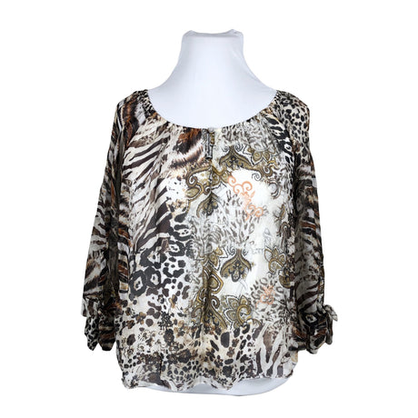 Unisex Bohemiana - Blouse, size 42 - Beige ()