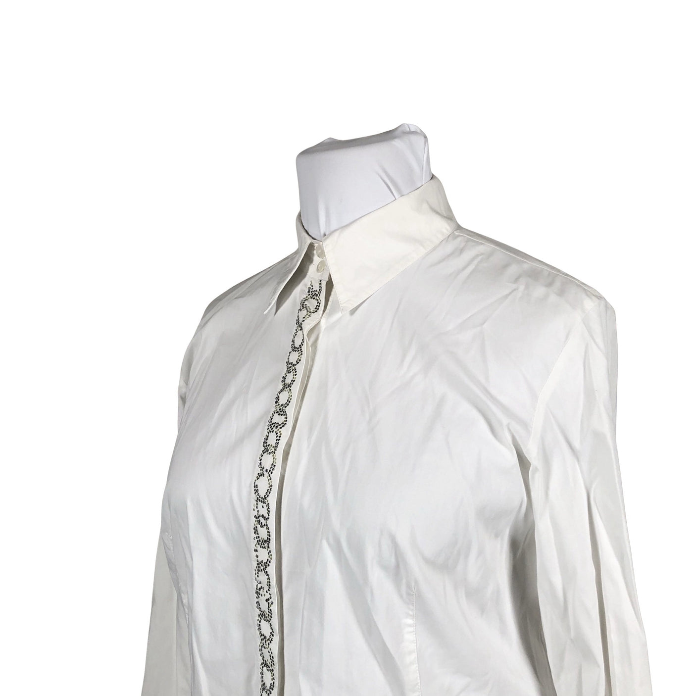 Unisex Marina Rinaldi - Collared shirt, size 42 - White (2)