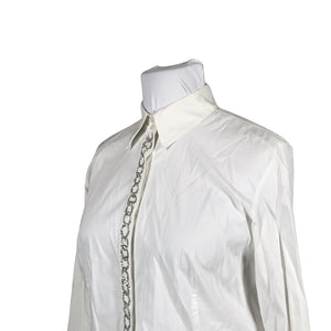 Unisex Marina Rinaldi - Collared shirt, size 42 - White (2)