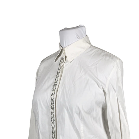 Unisex Marina Rinaldi - Collared shirt, size 42 - White (2)