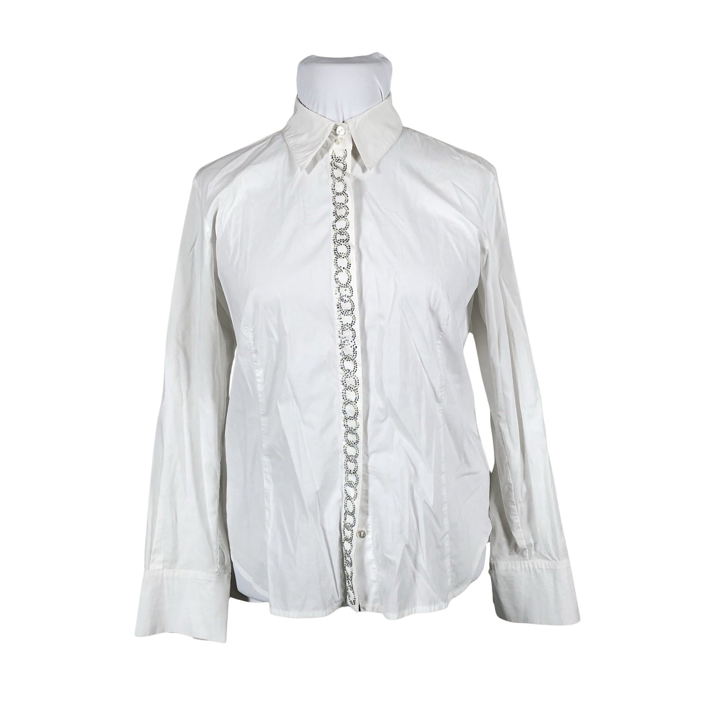 Unisex Marina Rinaldi - Collared shirt, size 42 - White (1)