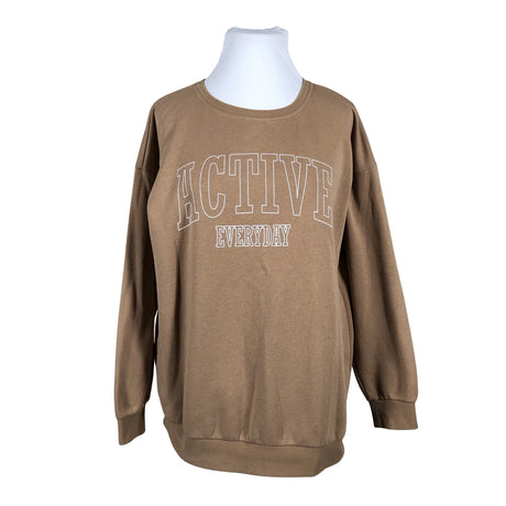 Unisex Zizzi - Sweatshirt, size 48 - Brown ()