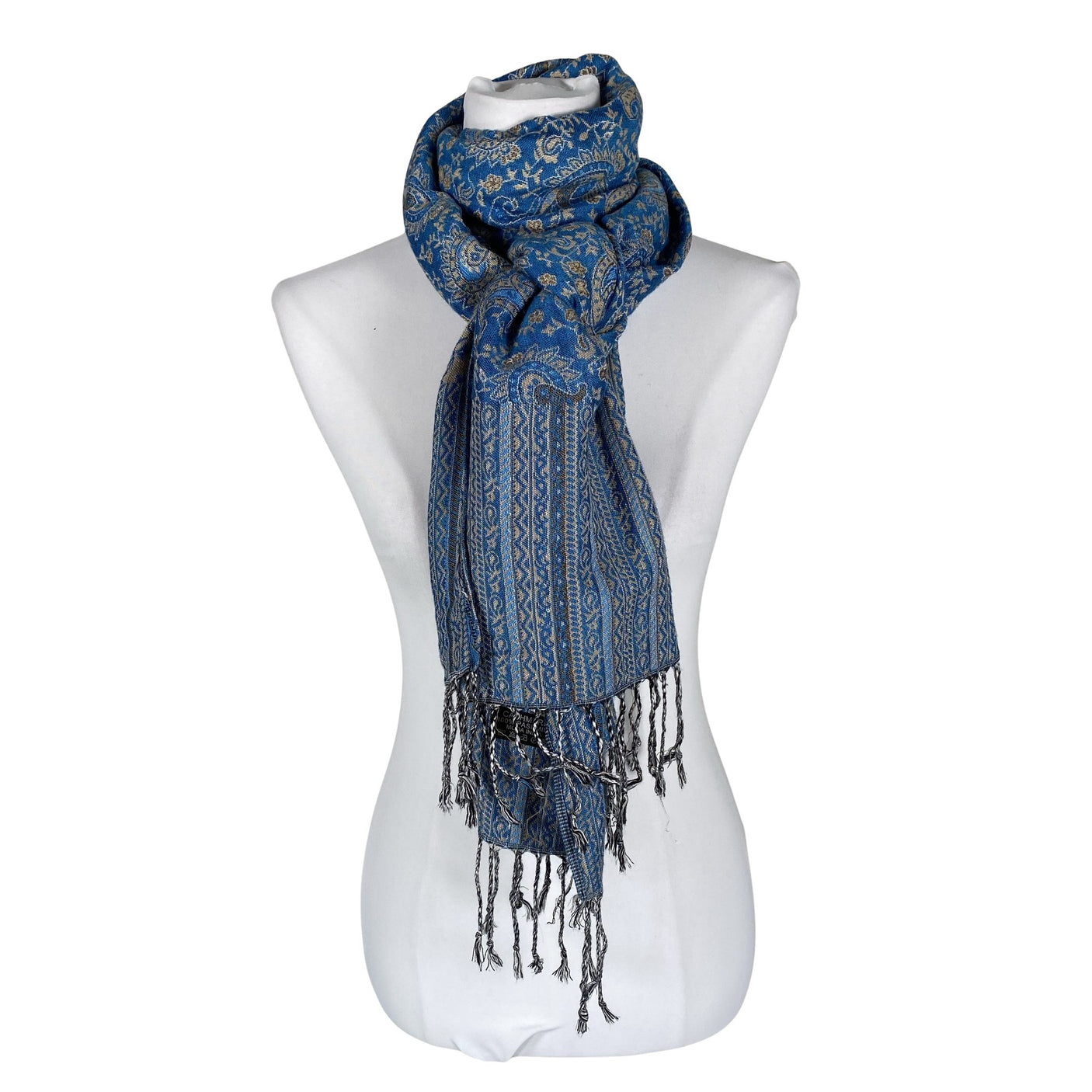 Unisex Cashmere - Scarf, size Maxi - Blue (1)