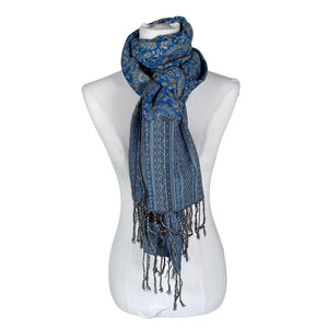Unisex Cashmere - Scarf, size Maxi - Blue (1)